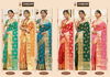 Sangam Red Stone  Latest heavy Casual  party Wear Silk Saree Collection